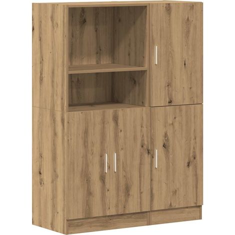 Maison Exclusive - 2-tlg. Küchenschrank-Set Artisan-Eiche Holzwer