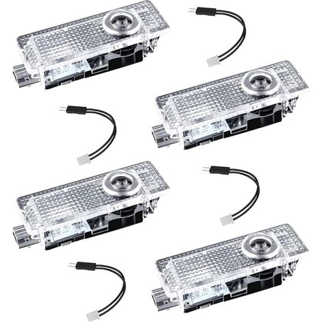 Projecteur De Porte Automobile - Lumière D'accueil Et Lumière De Puddle - Compatible Avec Modèles BMW Sélectionnés - Lot De 4