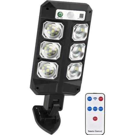 Applique Murale Solaire Extérieure 60 LED, Lumière Blanche et Étanche, Lampe Décorative pour Jardin, Cour et Porte d'Entrée (1/5)