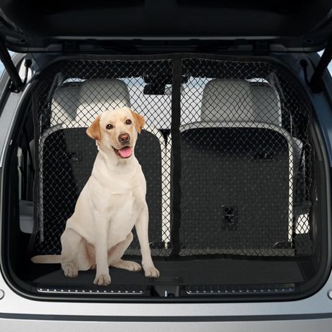 Car Barrier Guard Pet Dog Guard Net Pet Dog Divider Net Polypropylene with 4 Hooks Elasticity Boot Liner Double Layer Dog Boot Divider Grid 120 (1/5)