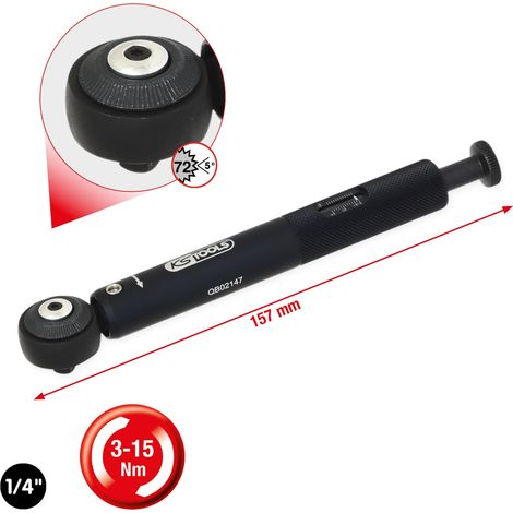 KS Tools 1/4" Mini Drehmomentschlüssel, 3-15Nm - 516.3280 (1/5)
