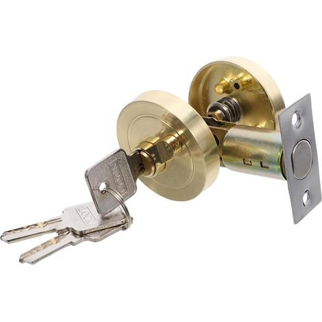de porte pêne loquet et clé design rond en alliage de zinc