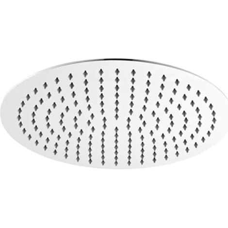 SOFFIONE DOCCIA TONDO ULTRA SLIM ACCIAIO INOX Cromato Lucido Diametro 400