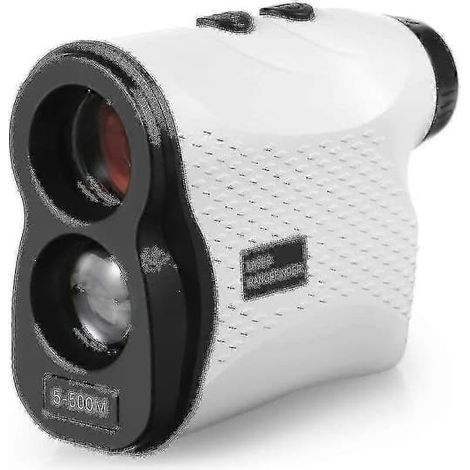 Télémètre de golf 500 m, testeur de vitesse, télémètre numérique de chasse, monoculaire télescopique (500 m, blanc) SZRH AS (1/5)