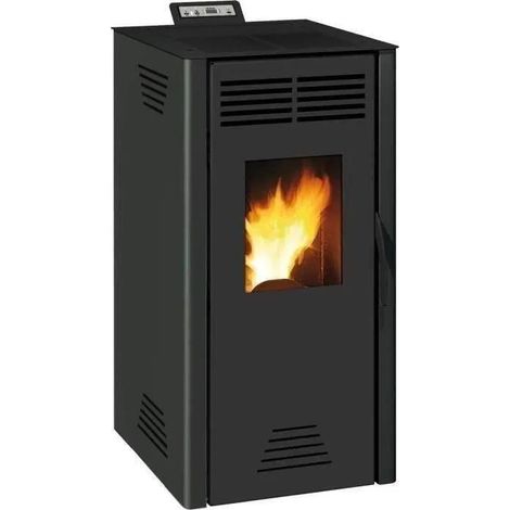 Caminetti montegrappa adrano 7,3kw schwarz pelletofen - 7241042900i