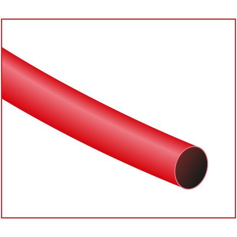 Tubo termorestringente 6,4mm Rosso 1metro Hft6.4/1m-rd