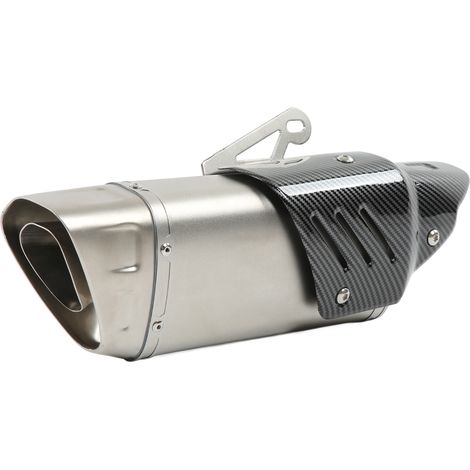Pot d'échappement moto 51 mm/2 pouces style fibre de carbone, remplacement universel pour R1 R3 R6 MT07 MT09 (1/5)
