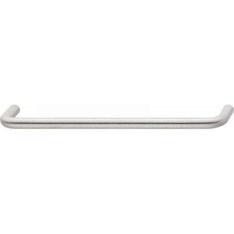 Poignée de meuble design, distance entre les trous 192 mm, pour cuisine, salle de bain, étagère, alliage d'aluminium, argent, 2 pièces (1/5)