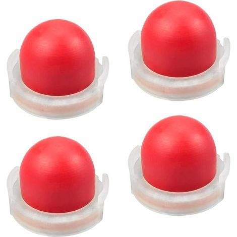 Lot de 4 Pièces Rouge Poire D'amorcage Carburant, Amorcage Pompe, Poire Amorcage pour Tondeuse, Machine de haie, Scie à Essence, Ampoule d'amorce (1/3)
