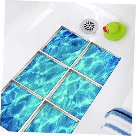 Adesivi murali 3D, strisce antiscivolo, carta da parati in vinile, applique 3D per vasca da bagno, nastro adesivo impermeabile, pedale per piscina (1/3)