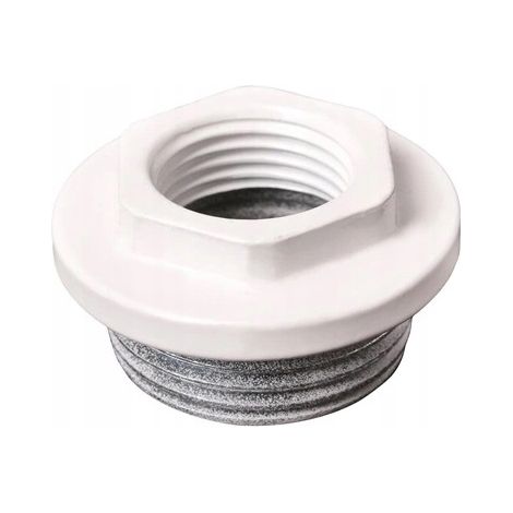 Tapón reductor de radiador izquierdo 1x1/2 blanco
