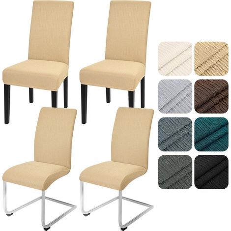Stuhlhussen 4er Set, Stretch, Universal, waschbar, für Esszimmerstühle (1/5)