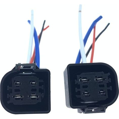 Compatible avec les connecteurs et faisceaux de câbles de pompes à eau électroniques Mercedes-Benz et BMW Série 3, Série 5, Série 7, X5, X6, X1, Z4 N52, N54, N55 -- JB1937-4P