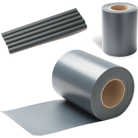 Jiubiaz 2 rotoli di strisce di protezione in PVC 70 m x 19 cm con 60 clip di fissaggio per recinzioni da giardino, balconi Antracite