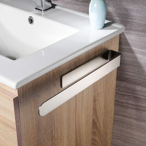 37cm porte-serviettes de salle de bain sans poinçonnage porte-serviettes auto-adhésif en acier inoxydable 1 (1/4)