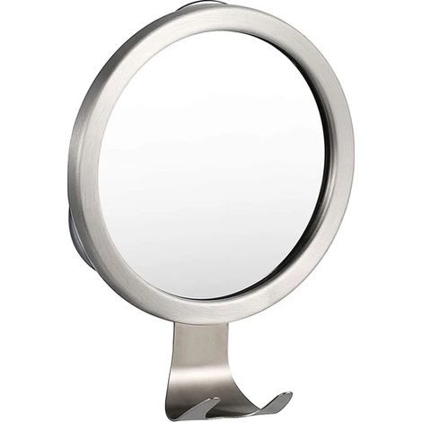 Miroir anti-buée pour salle de bain et douche, miroir sans buée avec porte-rasoir, fixation par ventouse puissante, idéal pour rasage et soins quotidiens (1/5)
