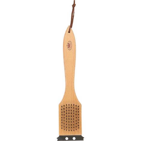 Brosse nettoyage barbecue 3 en 1 en bois et Inox - Beige - L 31 cm - Livraison gratuite (1/5)