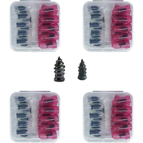 Rubber Tyre Repair Screws, Spiral Plugs for Tubeless Tyres, Repair Kit (1/4)
