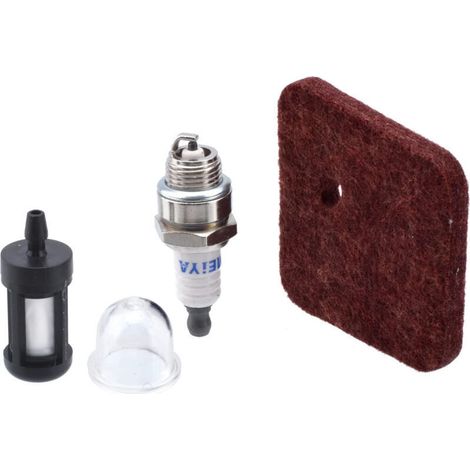 Kit de réparation moteur 4T pour débroussailleuses Stihl FS38/FS45/FS46/FS55/HS45/FC55/KM55 – filtre à air, carburant, bougie, carburateur, amorçage