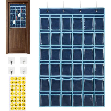 Pocket Chart Organizer Hanging Chart Storage Grid Multi Use