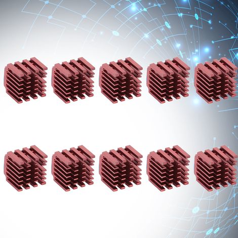 10 pièces Dissipateurs Thermiques pour Pilote Moteur TMC2100/TMC2208, Refroidissement pour Imprimante 3D (1/5)