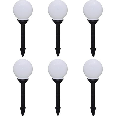 FIMEI 6 pcs Lampes d'allée d'extérieur à LED 20 cm et piquet au sol (1/5)