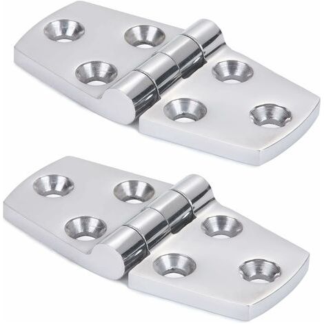 Pair - Charnière pour navire Acier inoxydable 316 76 × 38 mm Charniere Porte Placard Utilisé pour les bateaux,yachts,charnières de porte les charnières d'armoire les charnières de raccordement ,2 PCS (1/5)