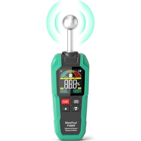 Testeur Humidité Humidimetre Mural MS04,équipé d'un capteur sphérique,adapté au bois,aux murs et aux chantiers de construction,Détecteur d'humidité avec jauge d'humidité sans contact de 20 à 40 mm (1/5)
