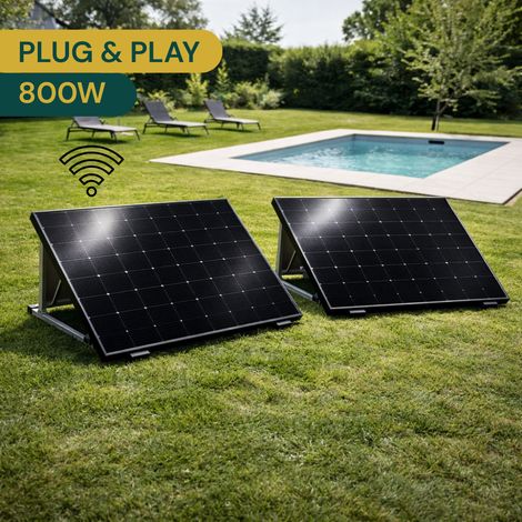 Kit solaire Plug and Play 800W Autoconsommation Silver (1/3)