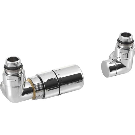 Sapho Corner - Thermostatisches Ventilanschluss-Set, triaxial, links, Chrom CP1011LS (1/4)