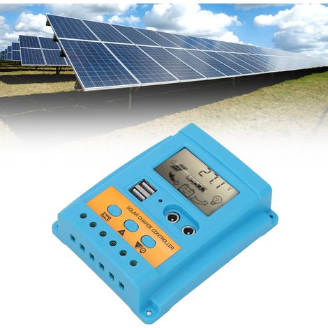 Zubehör für Wohnmobile: automatische Erkennung 12V/24V, 30A/50A/60A (optional), MPPT-Regler, LCD-Bildschirm, Solarregler mit 2 USB-Schnittstellen, 5V/2,5A/50A. (1/5)