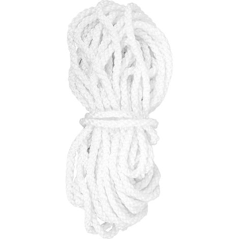 Corde Blanche en Polypropylène Tressée 3 Brins, Corde Robuste à Haute Résistance et Conservation Couleur, pour Attacher et Sécuriser sur Balcons (1/5)