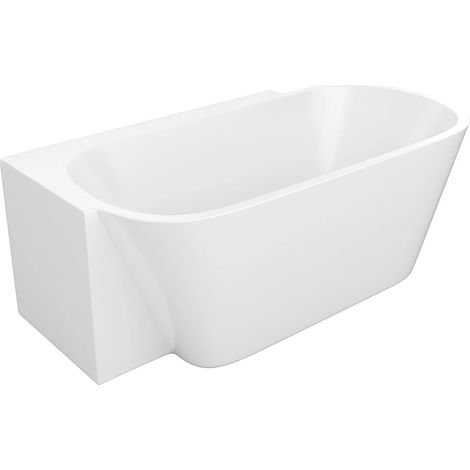 Vasca da bagno angolare - 160 x 78 x 58 cm - Acrilico - Bianco - Angolo sinistro - 225 L - RIVASO (1/4)