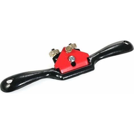 ALLIANDISRabot à rayons de 9 pouces avec profondeur de coupe réglable lame en métal multifonction bois rabot manuel outil à main pour le travail du bois - Noir rouge - Noir rouge Autre outil du menuis