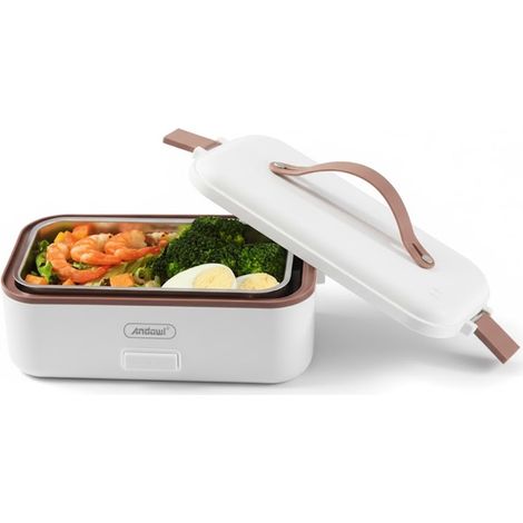 TRADE SHOP - Scaldavivande Lunch Box Elettrico Contenitore Portatile Per Alimenti 450 Watt Q-jr08 -
