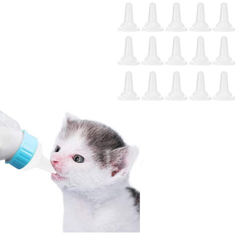 SPHProducts - Tétines en silicone - Alimentation animale - Douces et sûres - Lot de 15 - Conviennent aux chiots, chiens, chats et autres animaux de compagnie - Durables et saines (1/5)