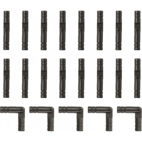 Lot de 20 charnières invisibles en laiton, 4 x 25 mm, petites charnières dissimulées pour boîtes à bijoux, noires (1/5)