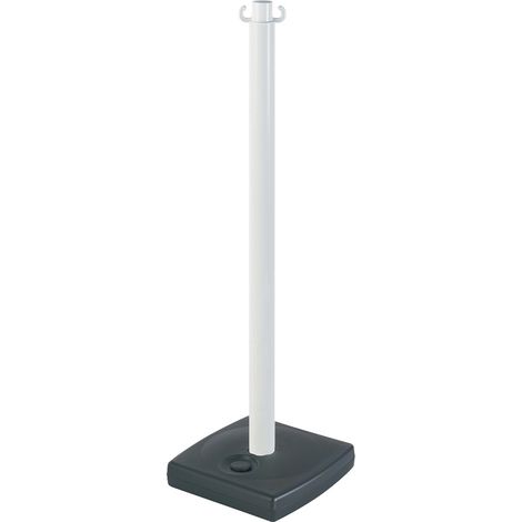 Poteau PVC Blanc sur socle à lester 4kg - 2001106 (1/3)