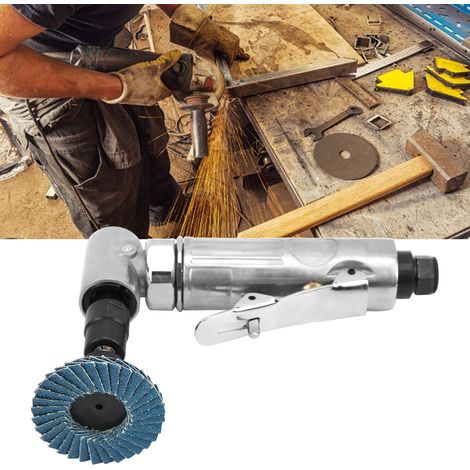 AG-315BS Industrielle pneumatische Gravier- und Schleifmaschine mit 90°-Winkelstück, 3,18 bis 6,35 mm Spannfutter, 2-Zoll-Schleifscheibensatz und japanischem Anschluss. (1/5)