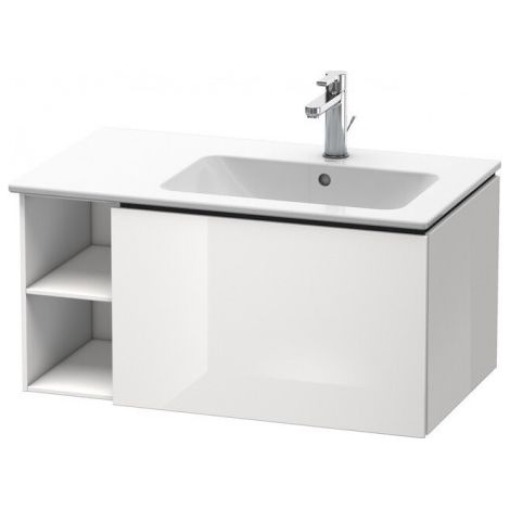 Duravit L-Cube Meuble sous-lavabo suspendu, 1 tiroir, étagère sur