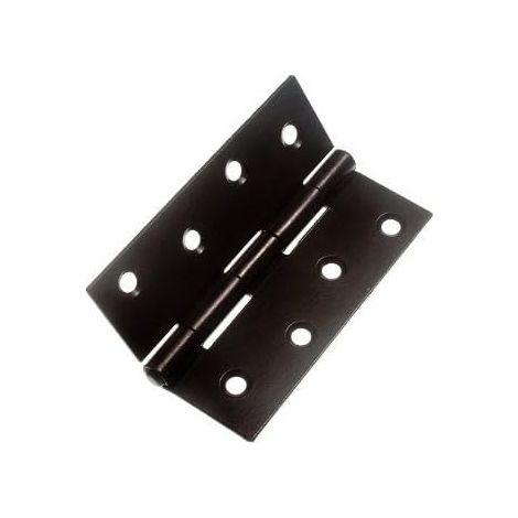 1 paire (2 charnières) x charnières de porte en acier japonais noir (1838) – 10,2 cm (1/2)