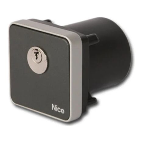 Nice – Sélecteur à clé à encastrer pour motorisation de portail – Coque métallique anti-effraction – Contacts protégés – EKSI (1/3)