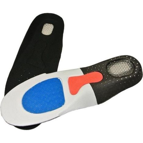 Semelle Orthopédique de sport pour adulte mixte, pointures 39 à 44, couleur noire, pour soutien et confort lors des activités physiques (1/2)