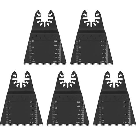 Artillery Lame de Scie Oscillante, 5pcs 65mm Outil Multifonction Accessoires Kit pour Plastique, Bois, Métal, Universelle Fein Multimaster, Dremel, Bosch, Makita, Dewalt (1/5)