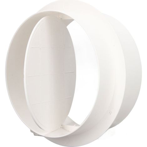 Clapet anti-retour 6 po, bloque-courant d'air unidirectionnel, raccord de conduit en ABS, accessoire (1/5)