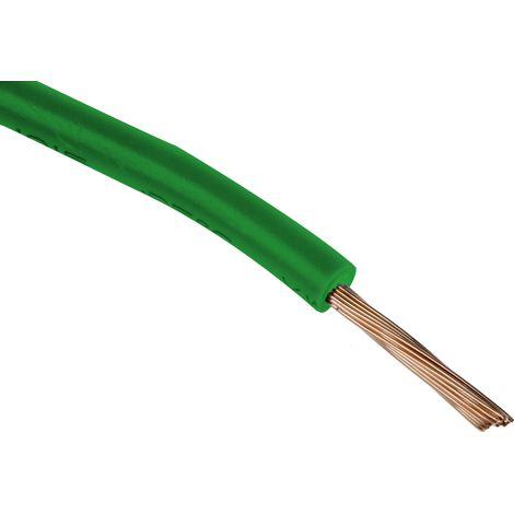 Câble triple homologation RS PRO, Vert, Section 0,75 mm² 1 kV c.c., 600 V c.a., , Triple homologation ( Prix pour Bobine de 100 Mètres )