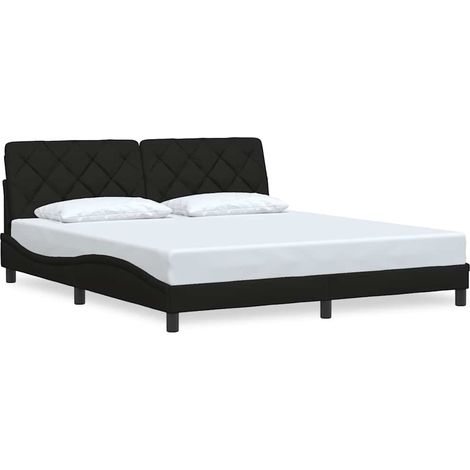 Maison Exclusive - Giroletto senza Materasso Nero 180x200 cm in Tessuto