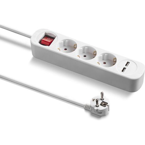 Trotec Bloc multiprise PVH3 avec 2 prises de charge USB (1/5)