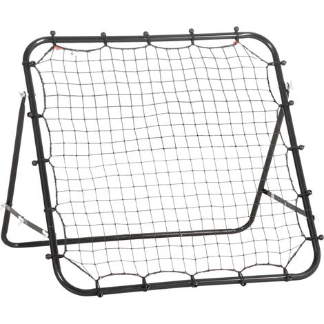 Rebondisseur de football pliable en acier avec filet PE 96x80x96 cm noir pour entraînement (1/5)