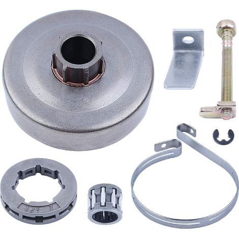 Adefol Clutch Drum Sprocket Rim for Husqvarna 141 136 137 142 Chain Saw Adjuster Tensioner Catcher Brake Band Needle Bearing 530047061 530052232 Replacement Parts (1/5)